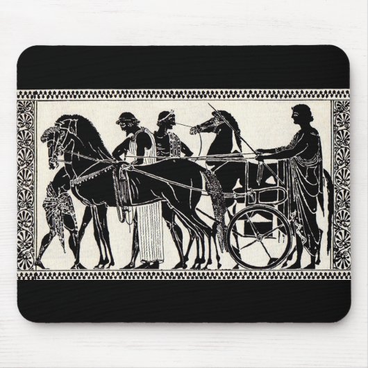 Tapis De Souris hommes et chevaux romains antiques (Devant)