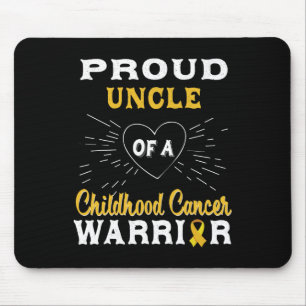 Tapis De Souris Hommes Fier Oncle D'Un Guerrier Du Cancer De L'Enf