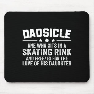 Tapis De Souris Hommes Hockey Dadsicle Figure Patinage Papa D'Une