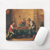 Tapis De Souris Hommes jouant au backgammon dans une taverne (Avec souris)