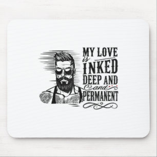 Tapis De Souris Hommes pour anti-Valentine's Day Enked Man Tattooe
