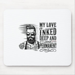 Tapis De Souris Hommes pour anti-Valentine's Day Enked Man Tattooe