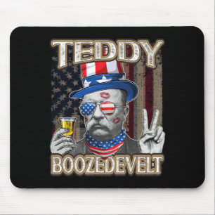 Tapis De Souris Hommes Theodore Roosevelt 4 juillet Teddy Boozedev