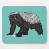 Tapis De Souris Honey Badger Intrépide Nasty Wild Animal Art (Devant)