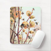 Tapis De Souris Honey bee vintage illustration (Avec souris)