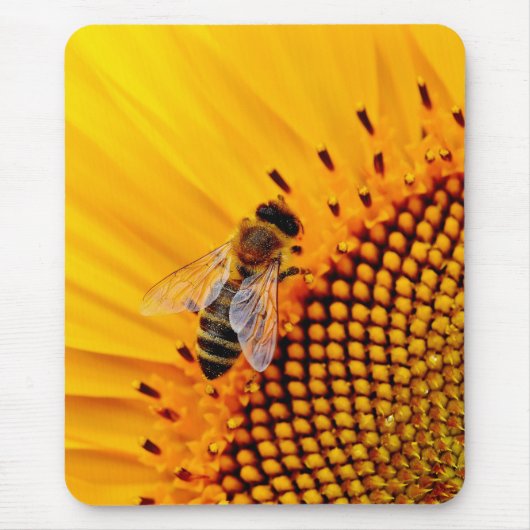 TAPIS DE SOURIS HONEY BEES (SUNFLOWER) (Devant)