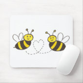 Tapis De Souris Honey Bees with Heart (Avec souris)