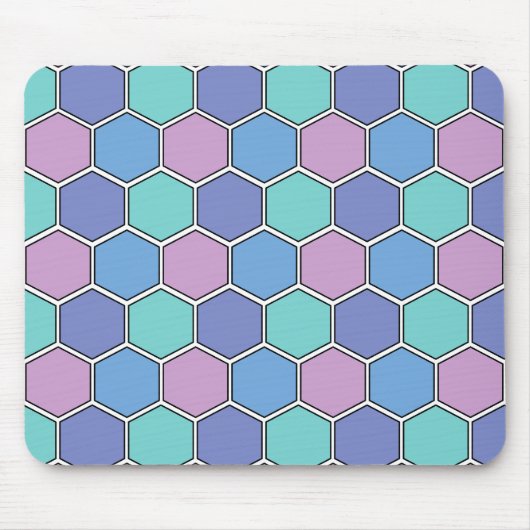 Tapis De Souris Honeypeb Motif Pastels (Devant)