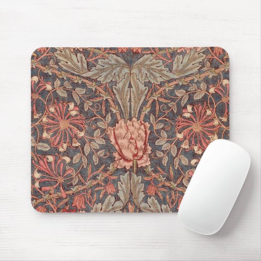 Tapis De Souris Honeysuckle, modèle floral de William Morris (Avec souris)