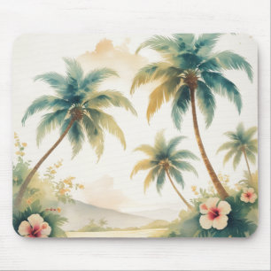 Tapis De Souris Honolulu Voyage Hawaïen de style vintage