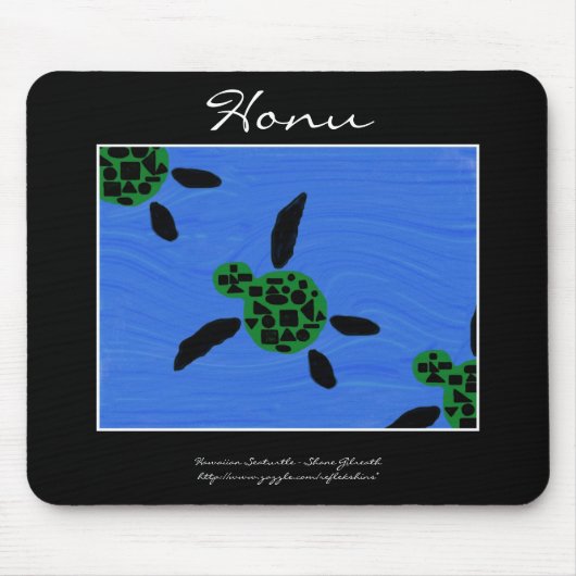 Tapis De Souris Honu Seaturtle hawaïen Mousepad (Devant)