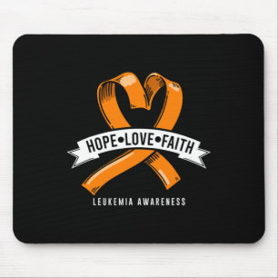 Tapis De Souris Hope Faith Loth Leukemia Sensibilisation au cancer