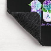 Tapis De Souris HOPE Hydrangea Flower Butterfly Suicide Prevention (Coin)