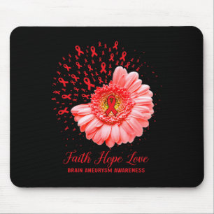 Tapis De Souris Hope Love Cerveau Aneurysm Sensibilisation Surviva