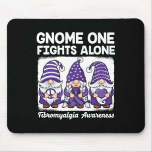 Tapis De Souris Hope Love Gnomes Purple Ribbon Fibromyalgia Award