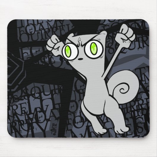 Tapis De Souris Hoppin Mousepad mousseux fâché (Devant)