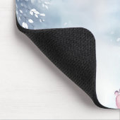 Tapis De Souris Hopping Bunny Quitter Empreintes de pattes de coeu (Coin)