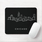 Tapis De Souris Horizon de Chicago (Avec souris)