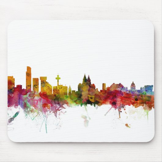 Tapis De Souris Horizon de Liverpool Angleterre (Devant)