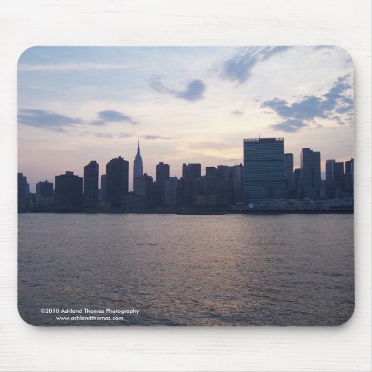 Tapis De Souris Horizon de NYC sur l'East River Mousepad (Devant)