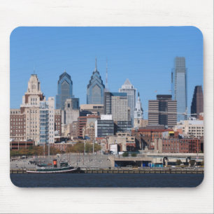 Tapis De Souris Horizon de Philadelphie, vue moyenne