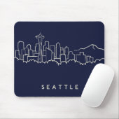 Tapis De Souris Horizon de Seattle (Avec souris)