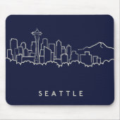 Tapis De Souris Horizon de Seattle (Devant)