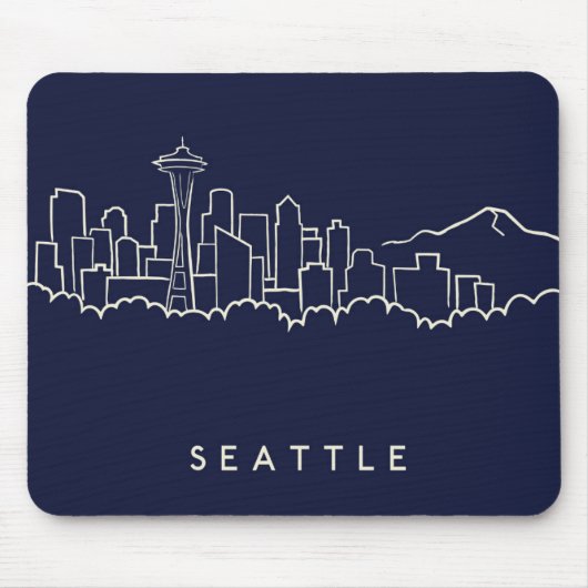 Tapis De Souris Horizon de Seattle (Devant)
