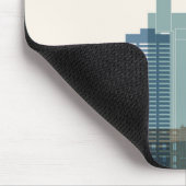 Tapis De Souris Horizon de ville de Cape Town, Afrique | (Coin)