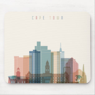 Tapis De Souris Horizon de ville de Cape Town, Afrique  