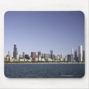 Tapis De Souris Horizon de ville de Chicago avec le lac Michigan 2
