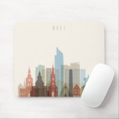 Tapis De Souris Horizon de ville d'Oslo, Norvège | (Avec souris)