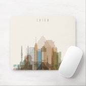 Tapis De Souris Horizon de ville du Caire, Egypte | (Avec souris)