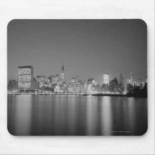 Tapis De Souris Horizon de ville la nuit