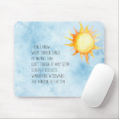 Tapis De Souris Horizon du poème Soleil (Avec souris)