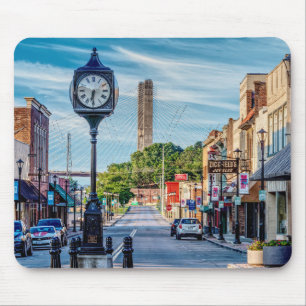 Tapis De Souris Horloge Dans Le Centre-Ville De Cape Girardeau