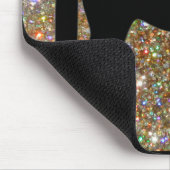 Tapis De Souris Horloge noir & or Sparkle Sparkle (Coin)