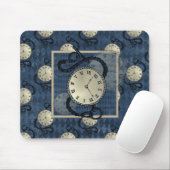 Tapis De Souris Horloges Steampunk & diamant bleu (Avec souris)