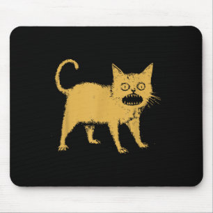 Tapis De Souris Horrible chat japonais