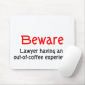 Tapis De Souris Hors de l'avocat Mousepad d'expérience de café (Avec souris)