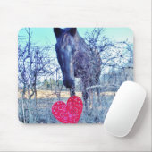 Tapis De Souris Horse et heart (Avec souris)
