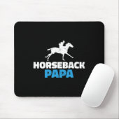 Tapis De Souris Horseback Papa Horse Riding (Avec souris)