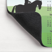 Tapis De Souris Horseback Riding Design 2026 Calendar Mouse Pad (Coin)