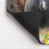 Tapis De Souris Horses Colorful (Coin)