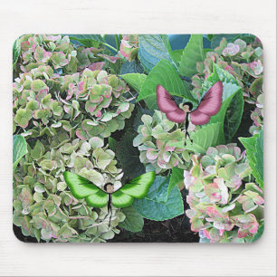 Tapis De Souris Hortensia et Butterfairies