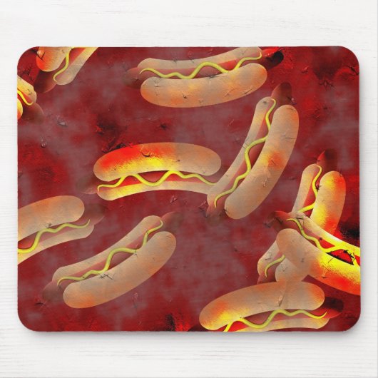 Tapis De Souris Hot dogs grunges (Devant)