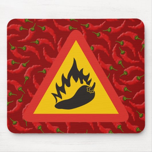 Tapis De Souris Hot pepper danger (Devant)