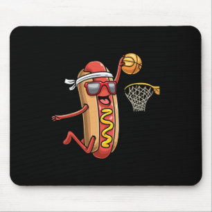 Tapis De Souris Hotdog Dans Pain Roll Jouer Pla Sport De Basketbal