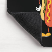 Tapis De Souris Hotdog Thanksgiving Day Drôle Nourriture Automne F (Coin)