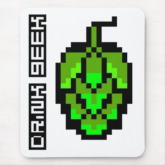 Tapis De Souris houblon à 8 bits (Devant)